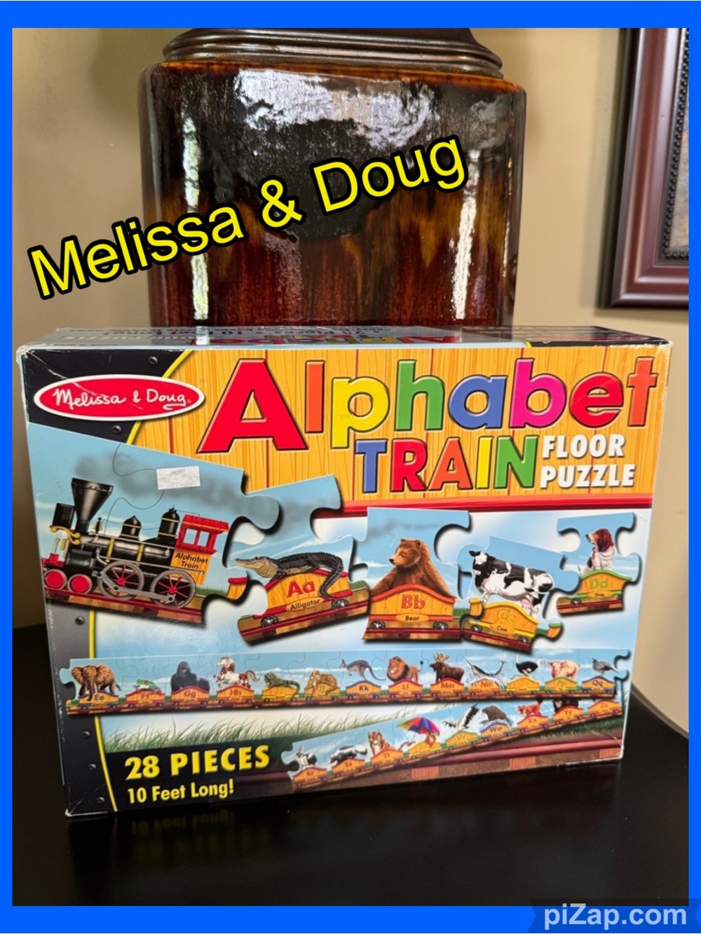 🧩 Melissa & Doug Alphabet Train Floor Puzzle ~ Vivid Multi Color